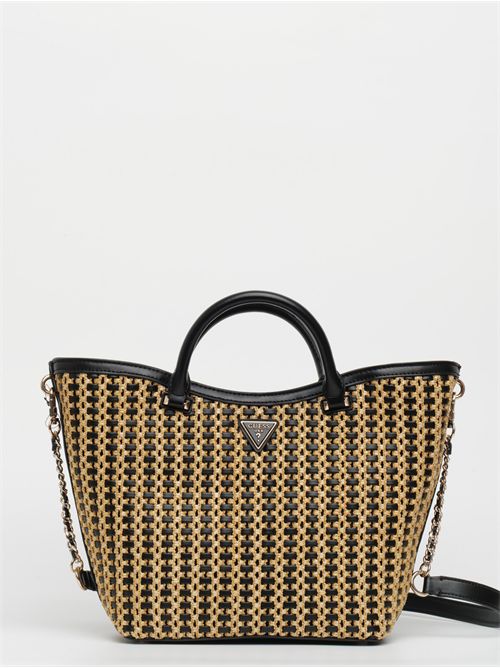 Borsa a mano Atalia rafia natural bianco GUESS | HWWG96 47220NTB